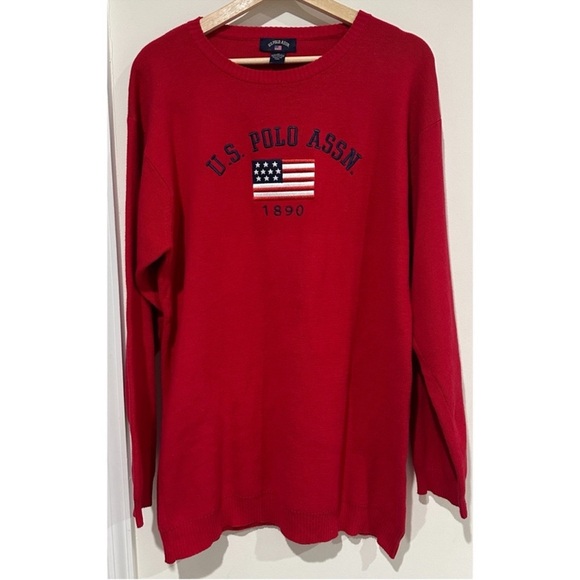 Vintage 90s U.S. Polo Assn. Pullover Sweater - Picture 1 of 7